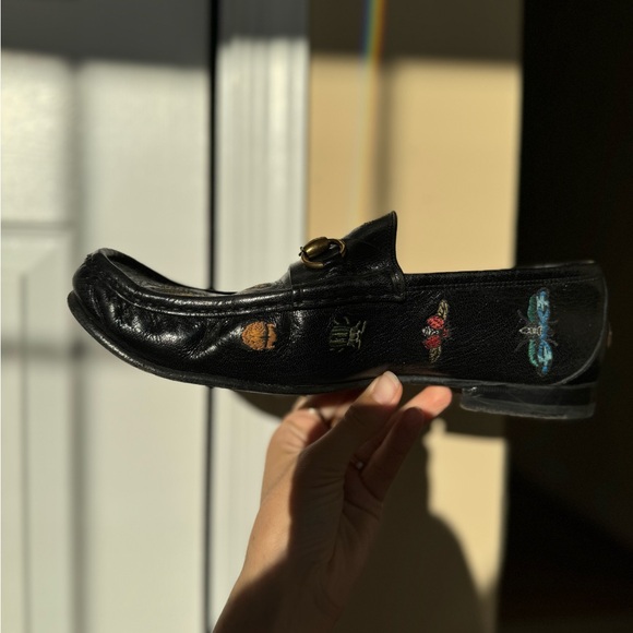 VINTAGE GUCCI INSECT LOAFERS - Picture 8 of 11